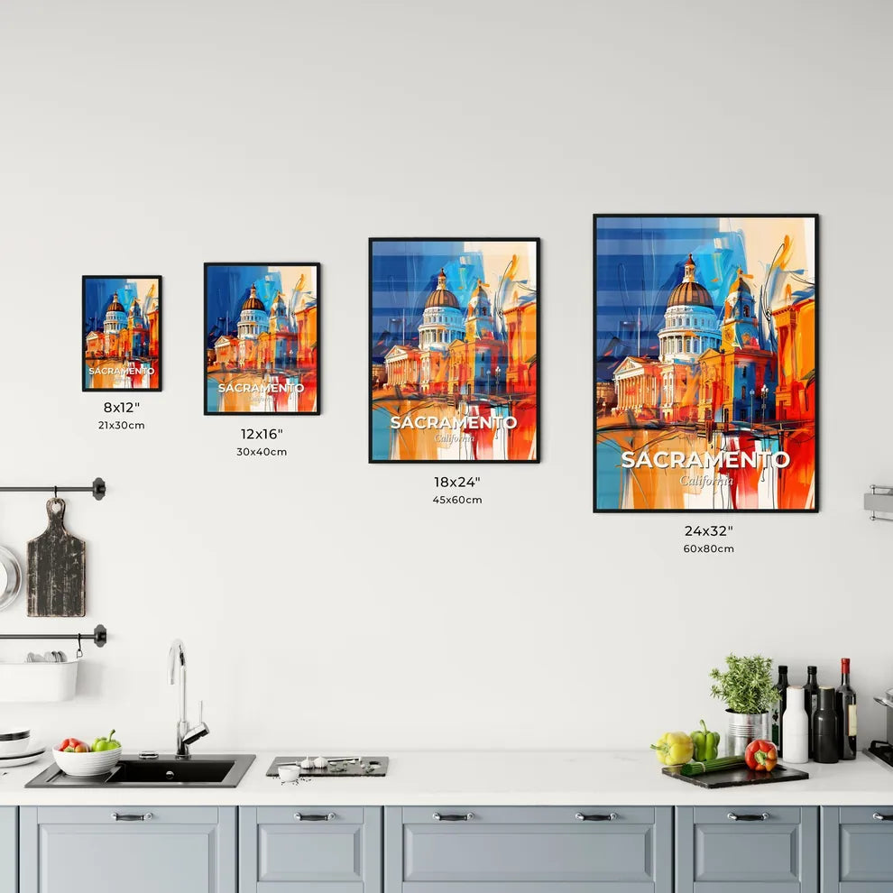 Vibrant Sacramento, California Kitchen Art