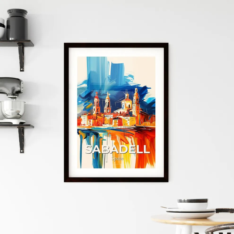 Vibrant Sabadell, Spain Framed Print