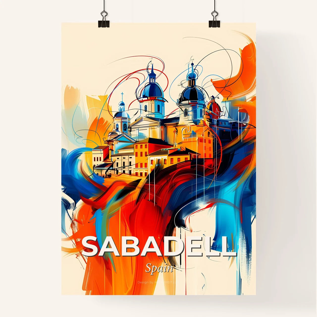 Vibrant Sabadell, Spain Poster