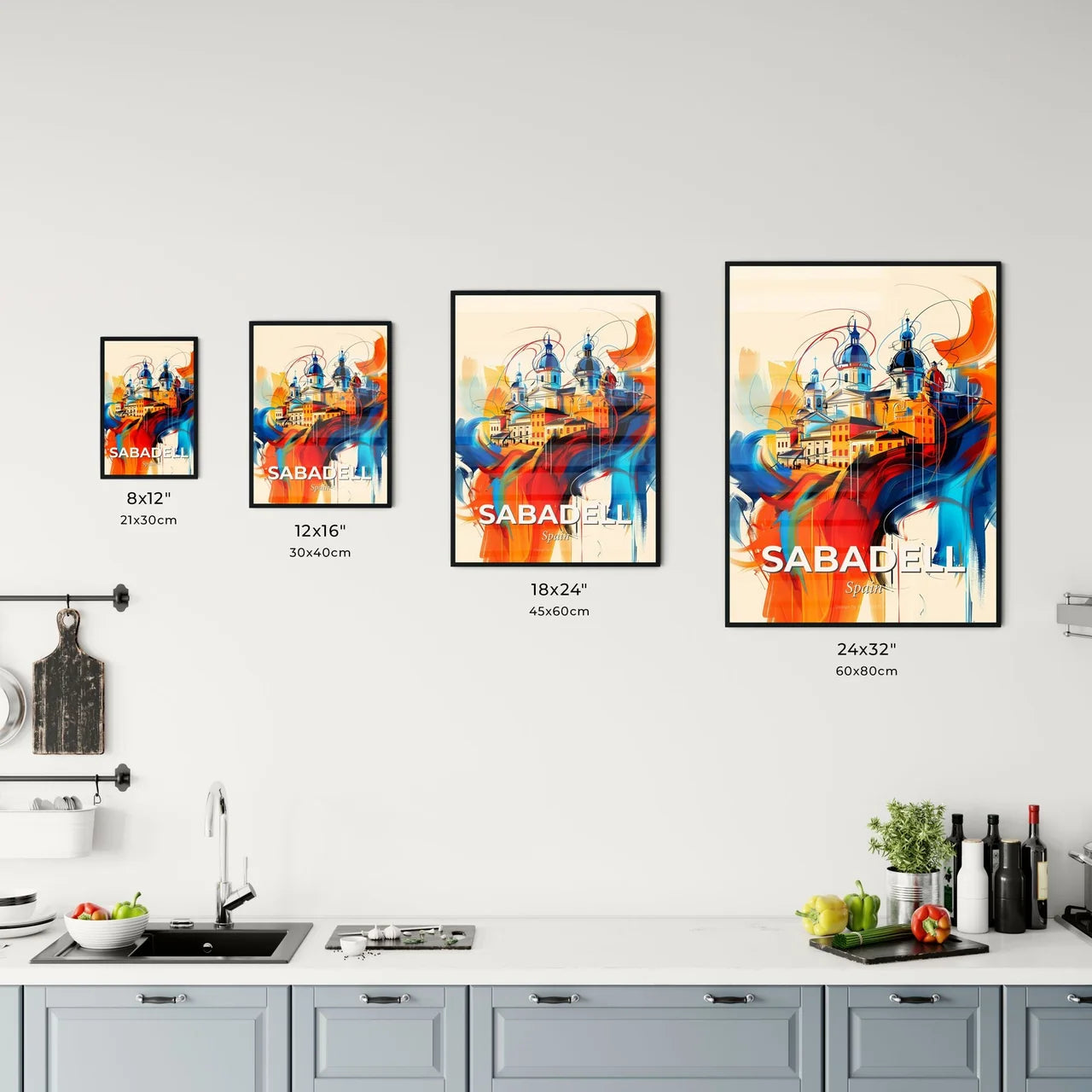 Vibrant Sabadell, Spain Kitchen Art