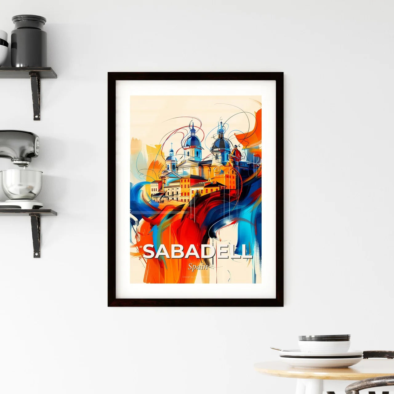 Vibrant Sabadell, Spain Framed Print