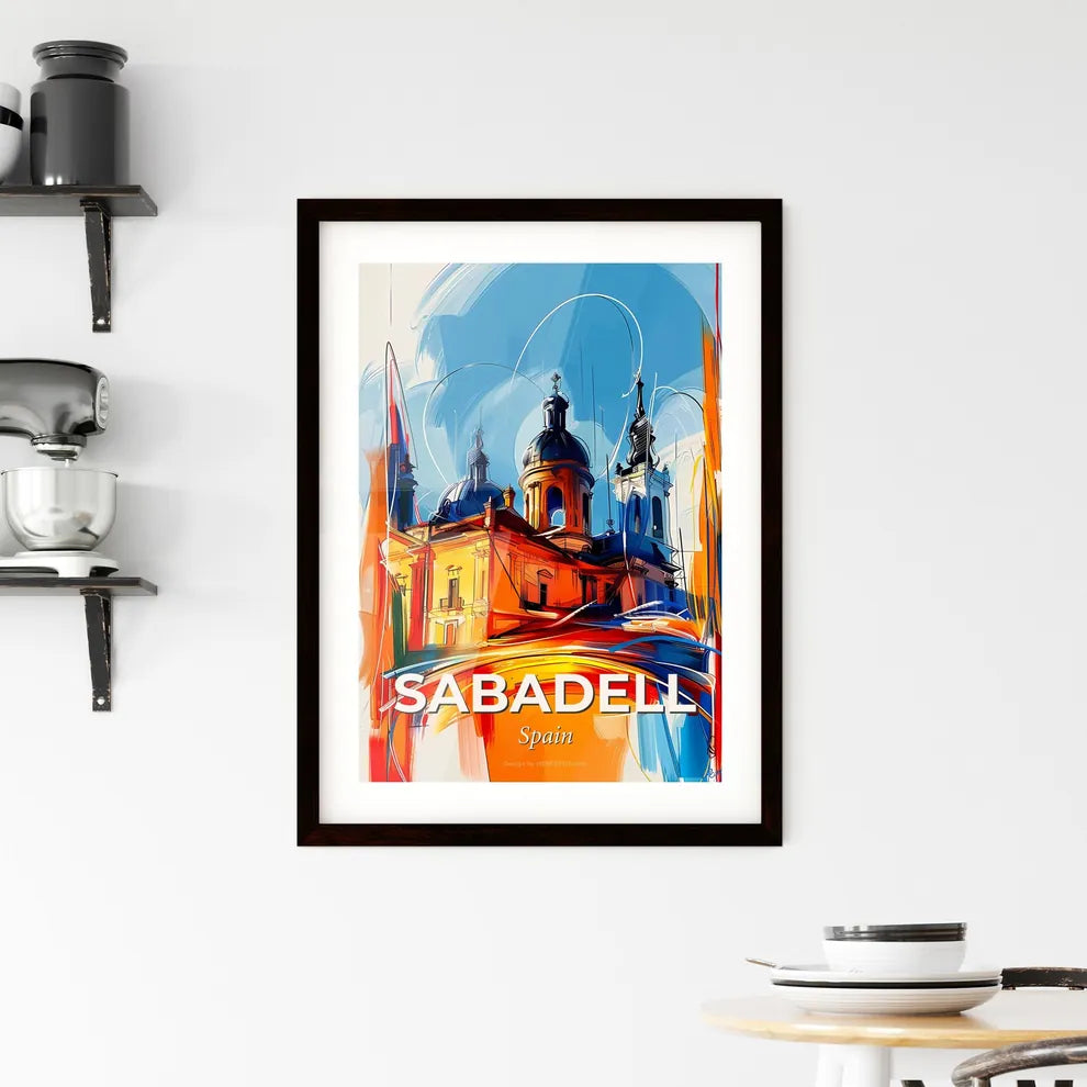 Vibrant Sabadell, Spain Framed Print