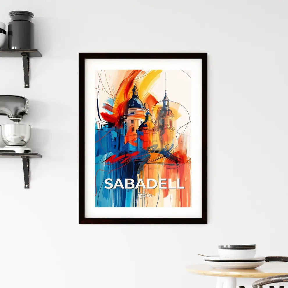 Vibrant Sabadell, Spain Framed Print
