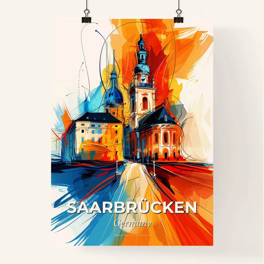 Vibrant Saarbrücken, Germany Poster