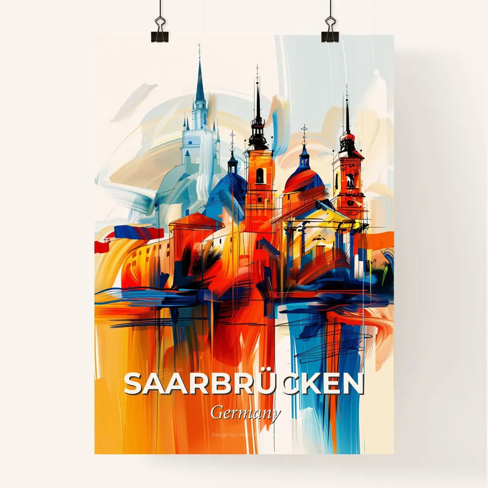 Vibrant Saarbrücken, Germany Poster