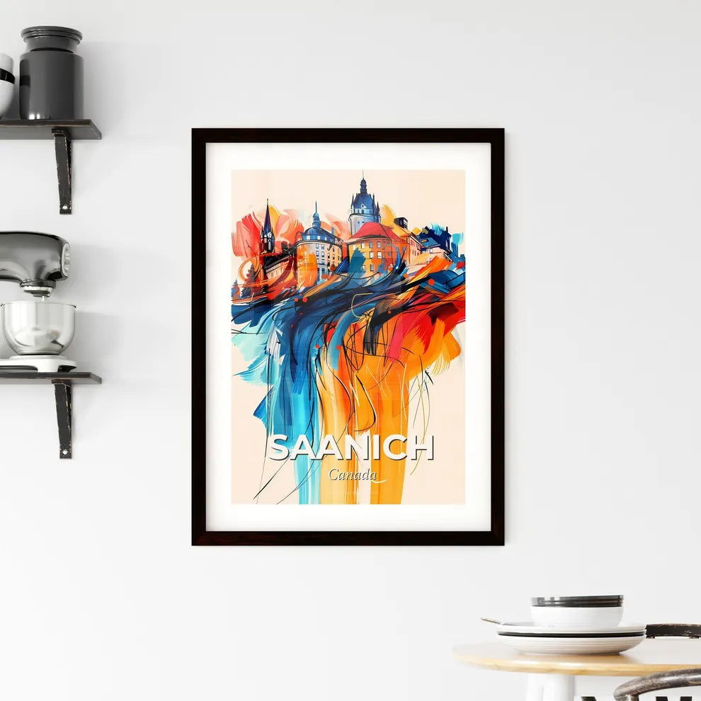 Vibrant Saanich, Canada Framed Print