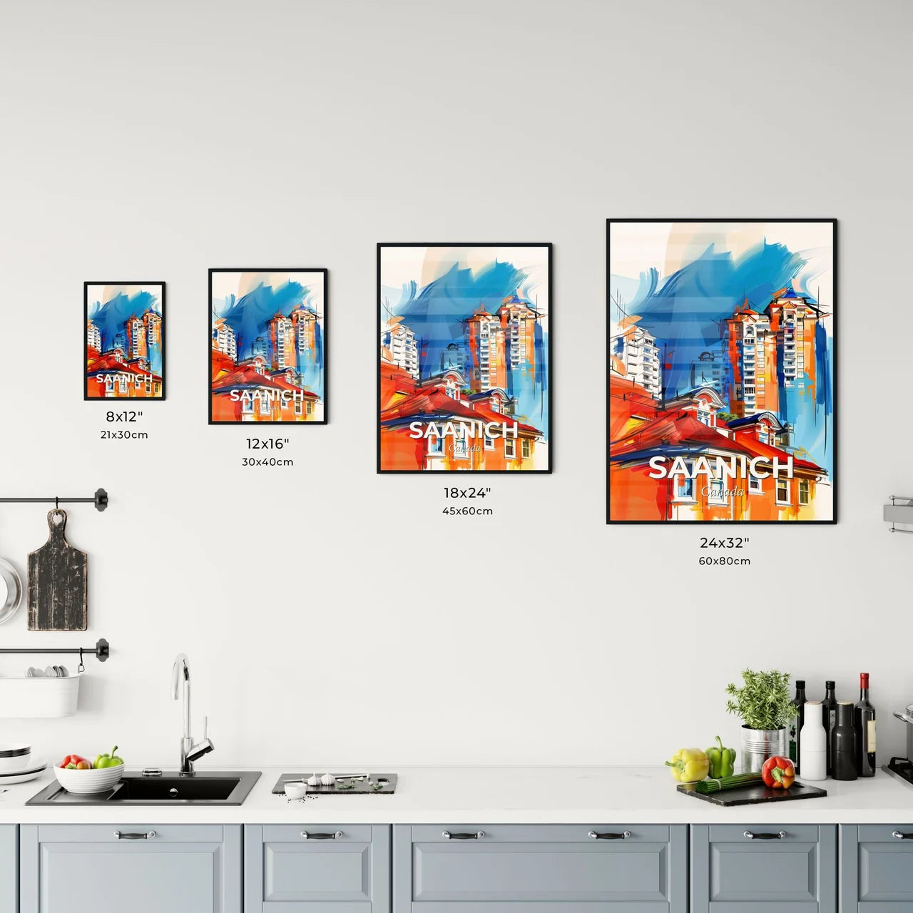 Vibrant Saanich, Canada Kitchen Art