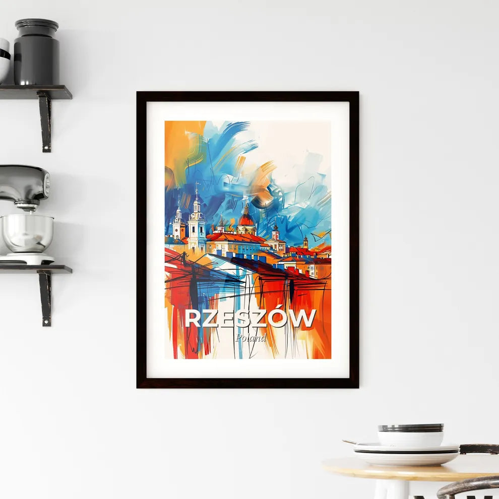 Vibrant Rzeszów, Poland Framed Print