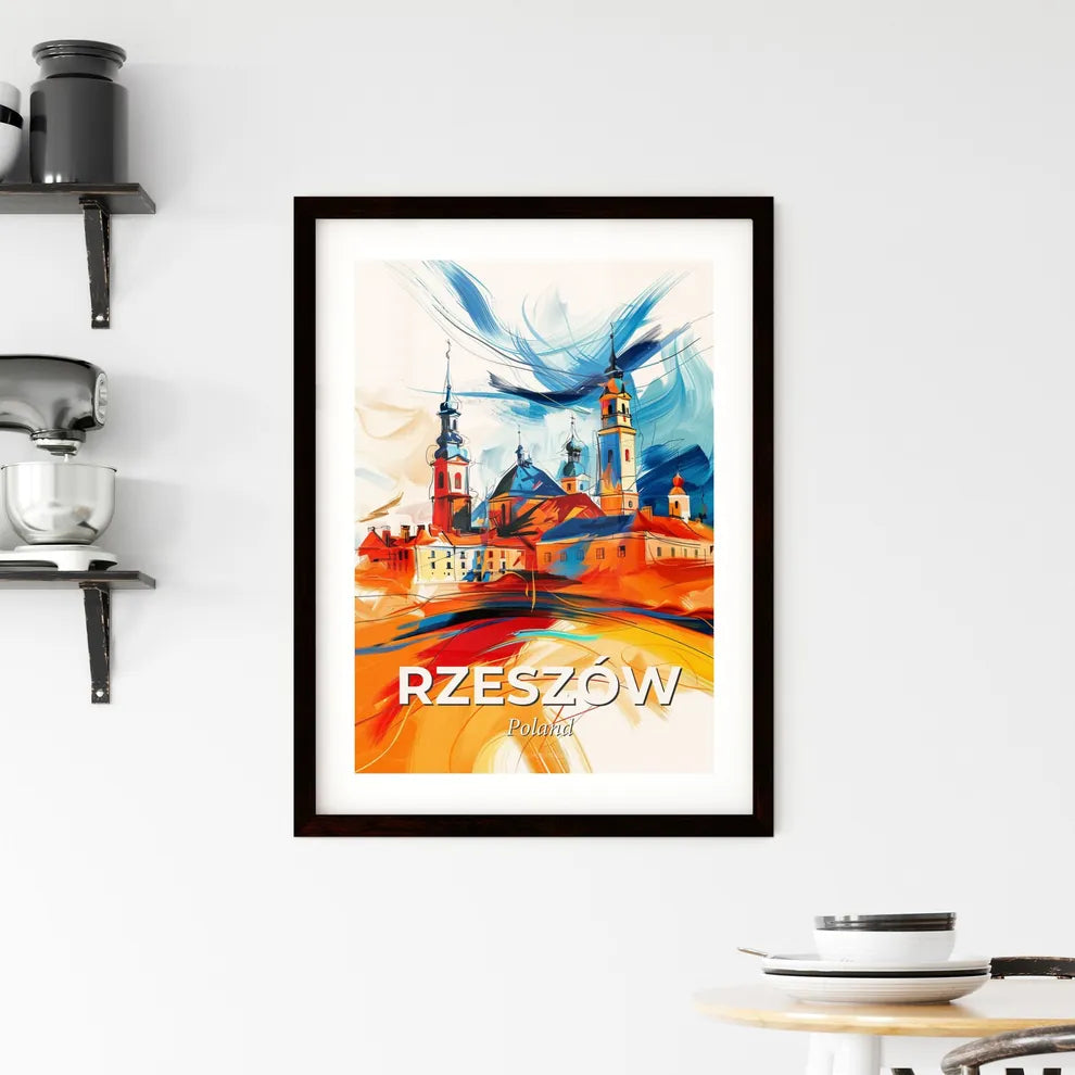 Vibrant Rzeszów, Poland Framed Print