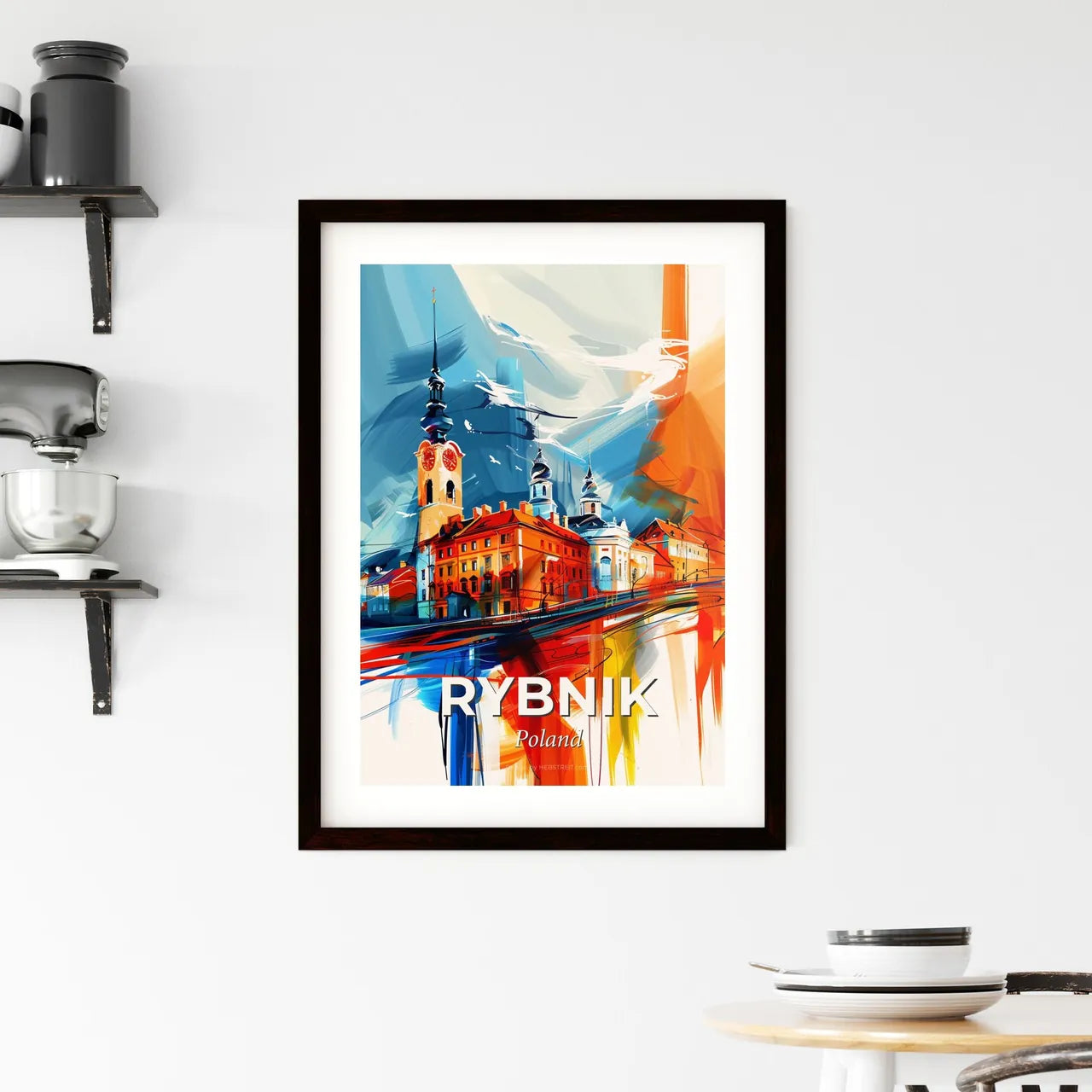 Vibrant Rybnik, Poland Framed Print