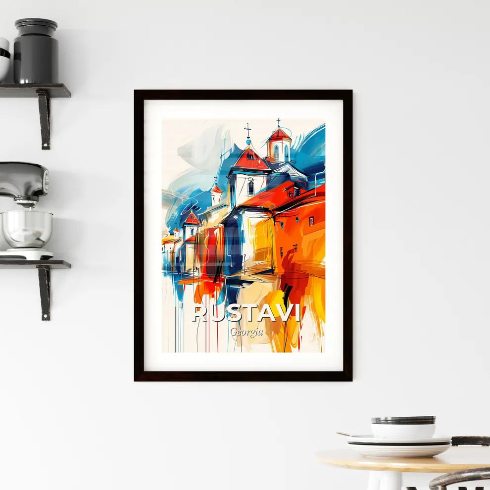Vibrant Rustavi, Georgia Framed Print