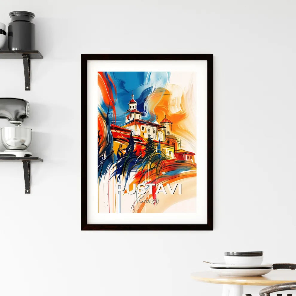 Vibrant Rustavi, Georgia Framed Print