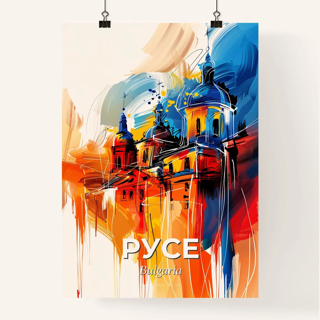 Vibrant Русе, Bulgaria Poster