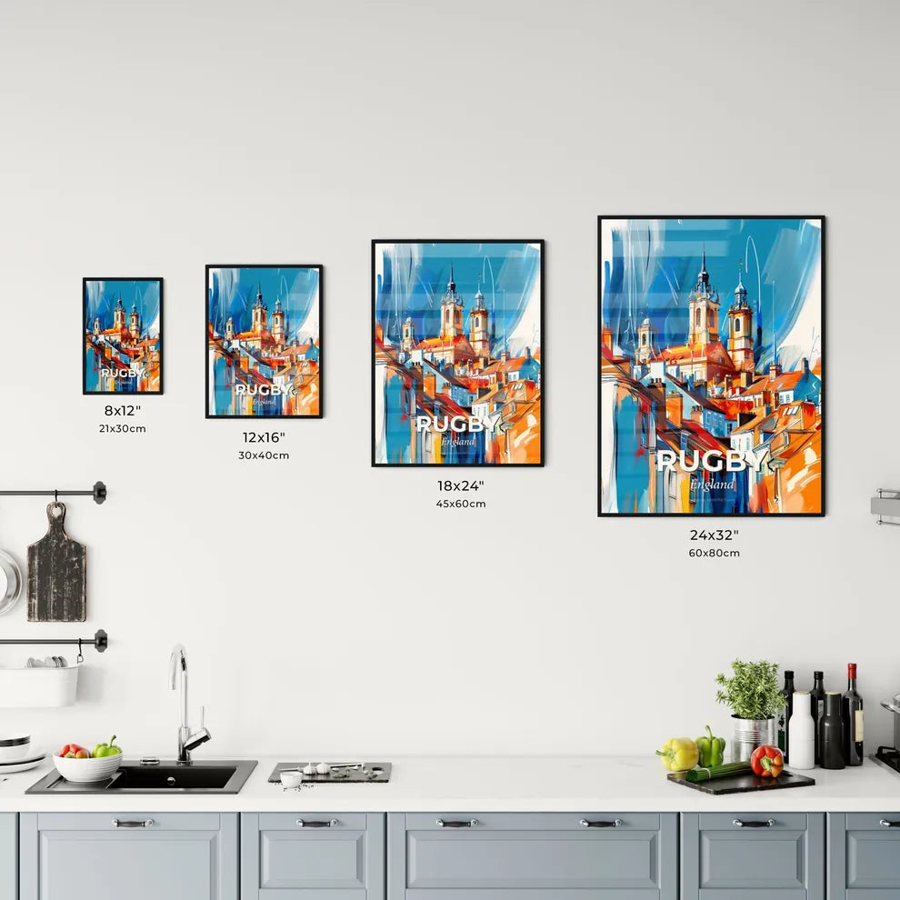 Vibrant Rugby, England Kitchen Art