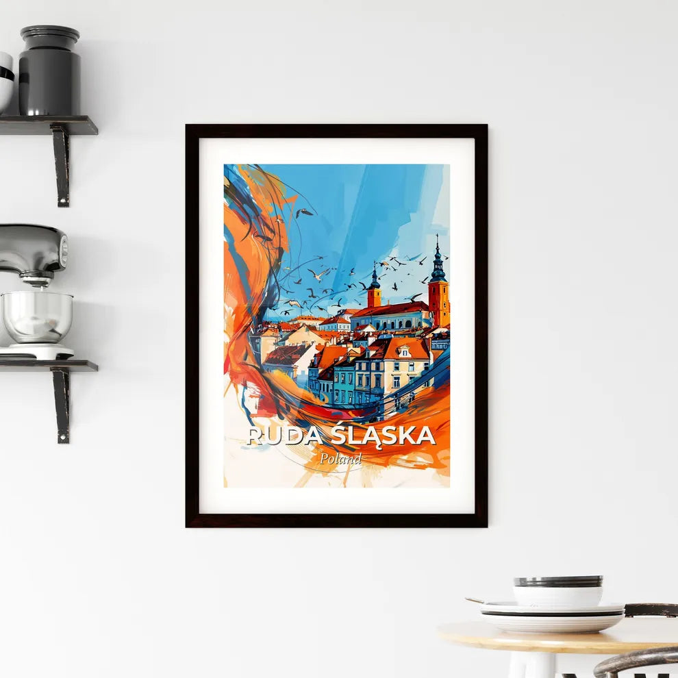 Vibrant Ruda Śląska, Poland Framed Print