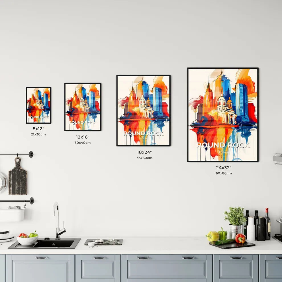 Vibrant Round Rock, Texas Kitchen Art