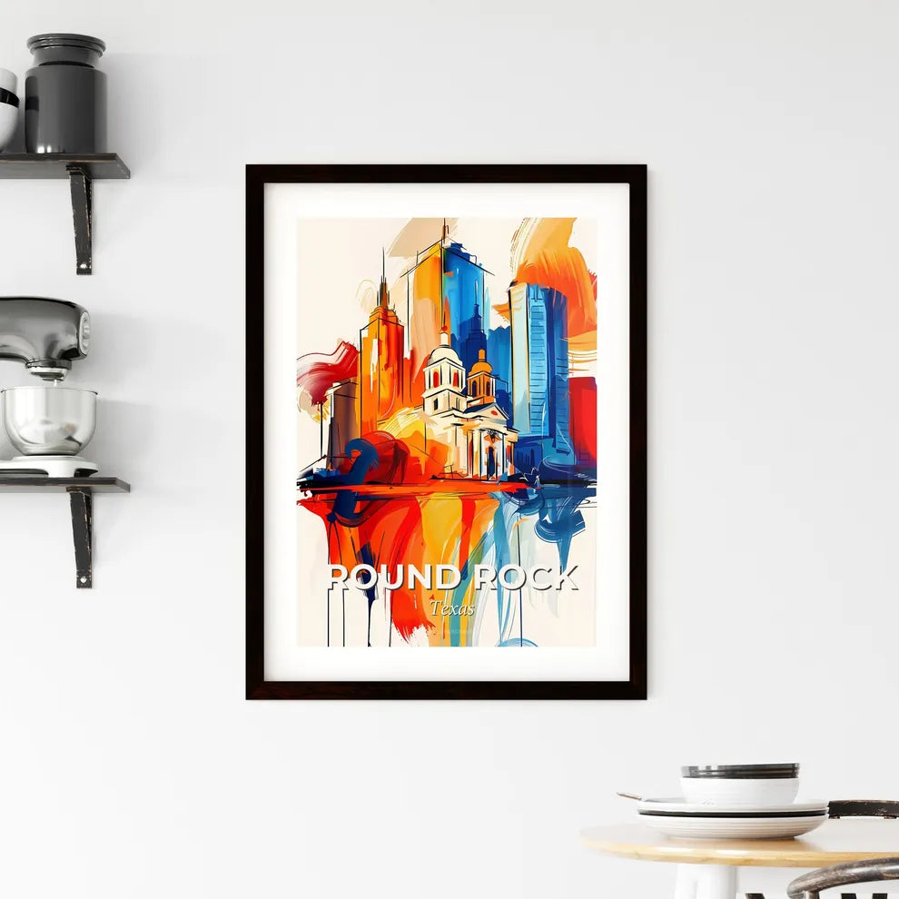 Vibrant Round Rock, Texas Framed Print