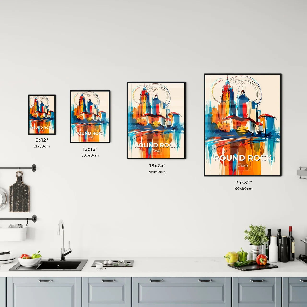 Vibrant Round Rock, Texas Kitchen Art