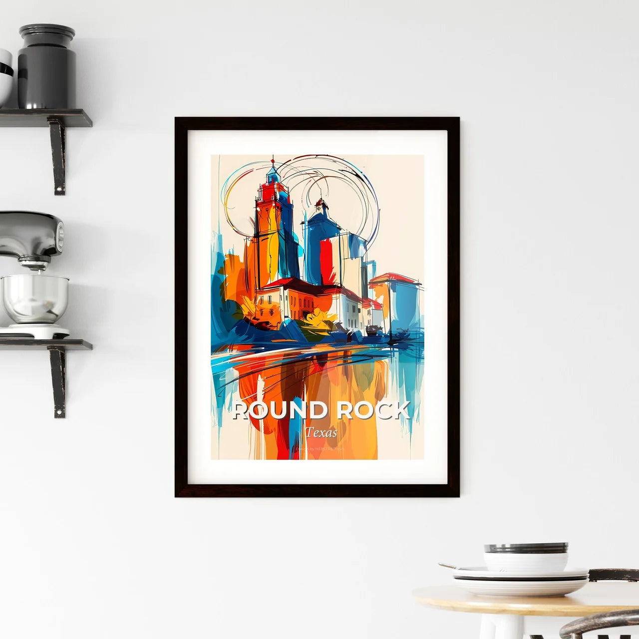 Vibrant Round Rock, Texas Framed Print