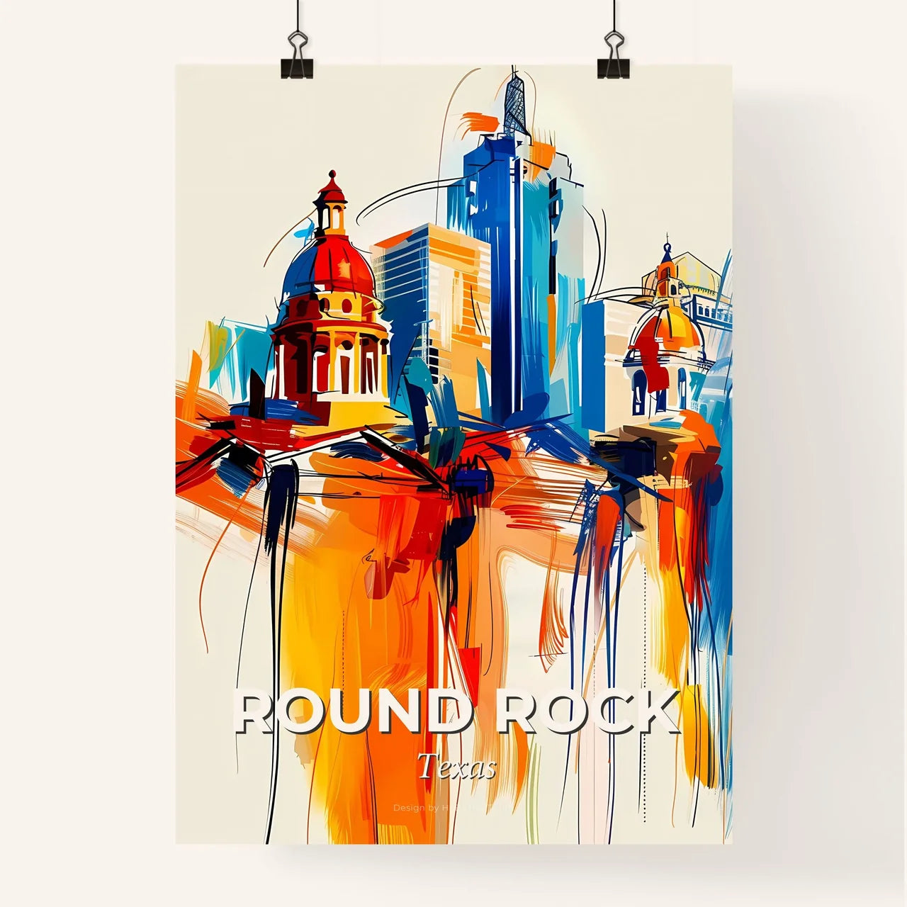 Vibrant Round Rock, Texas Poster