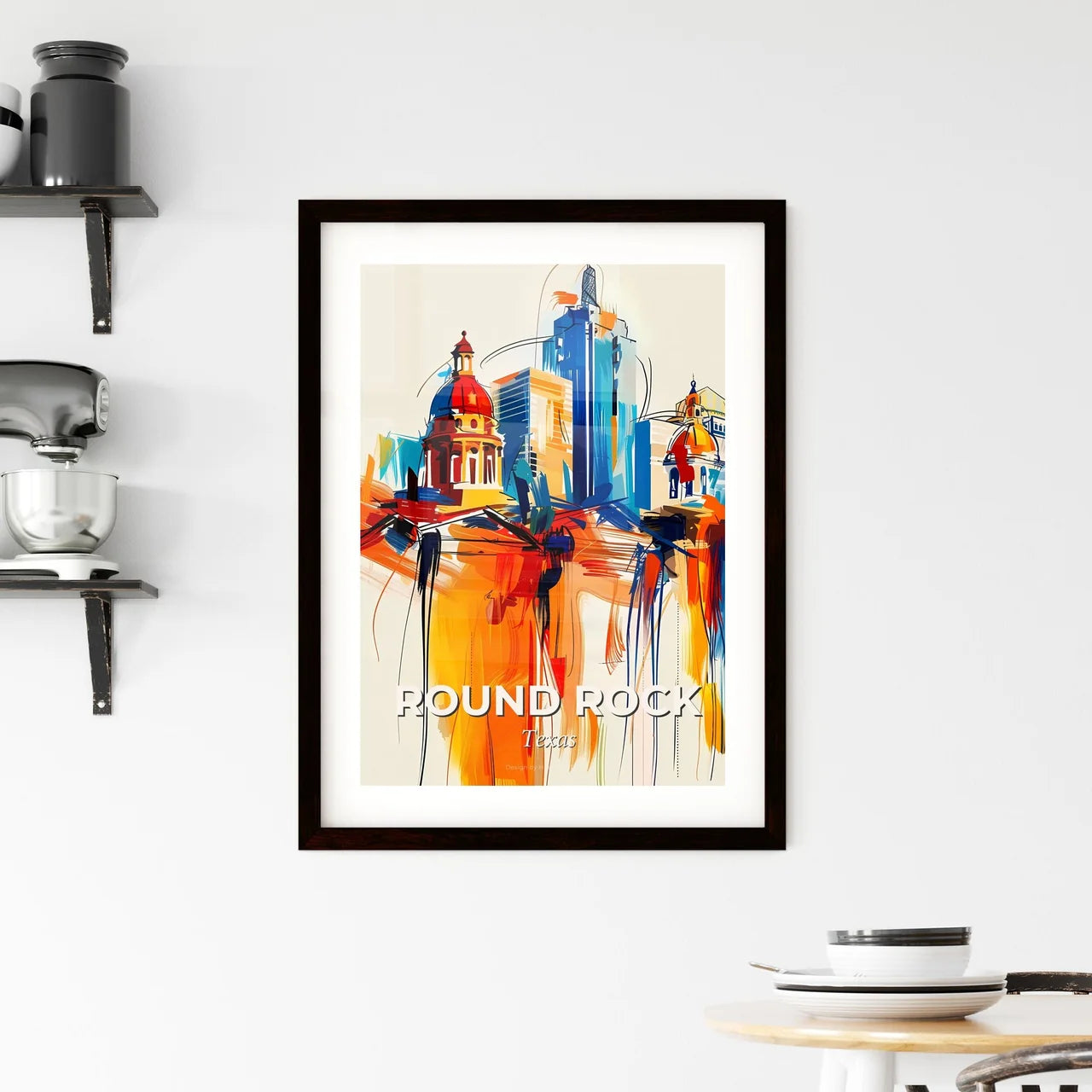 Vibrant Round Rock, Texas Framed Print