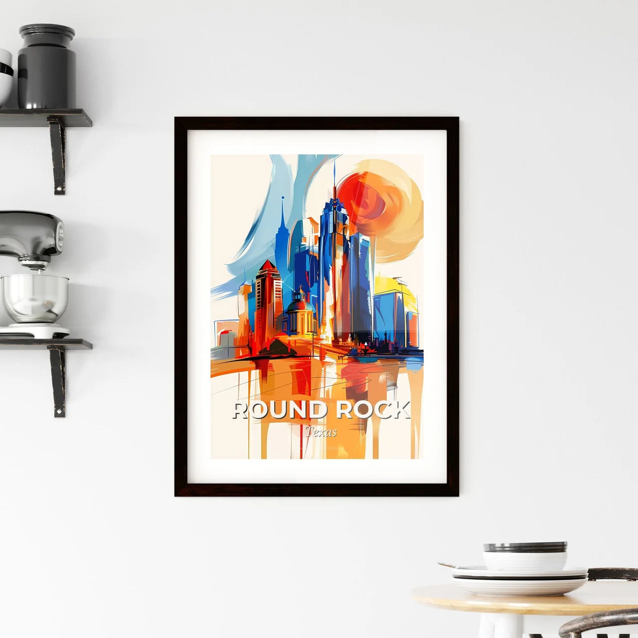 Vibrant Round Rock, Texas Framed Print