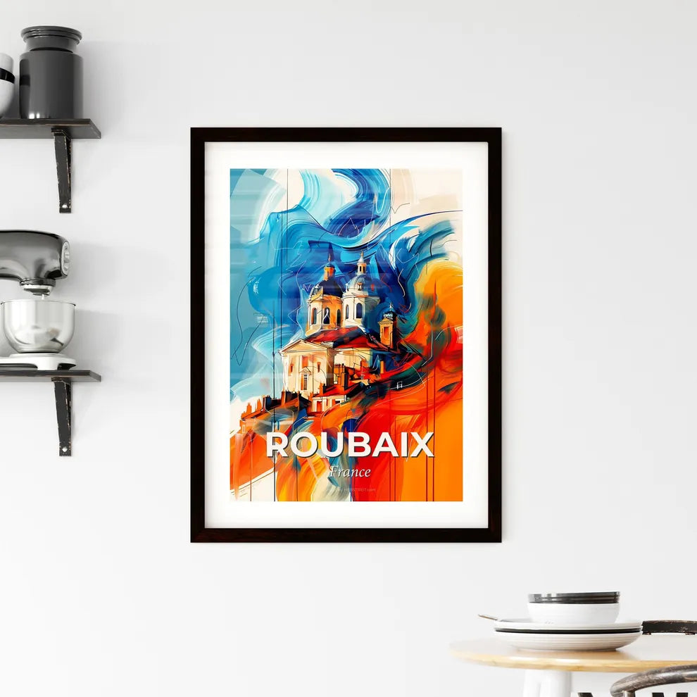 Vibrant Roubaix, France Framed Print