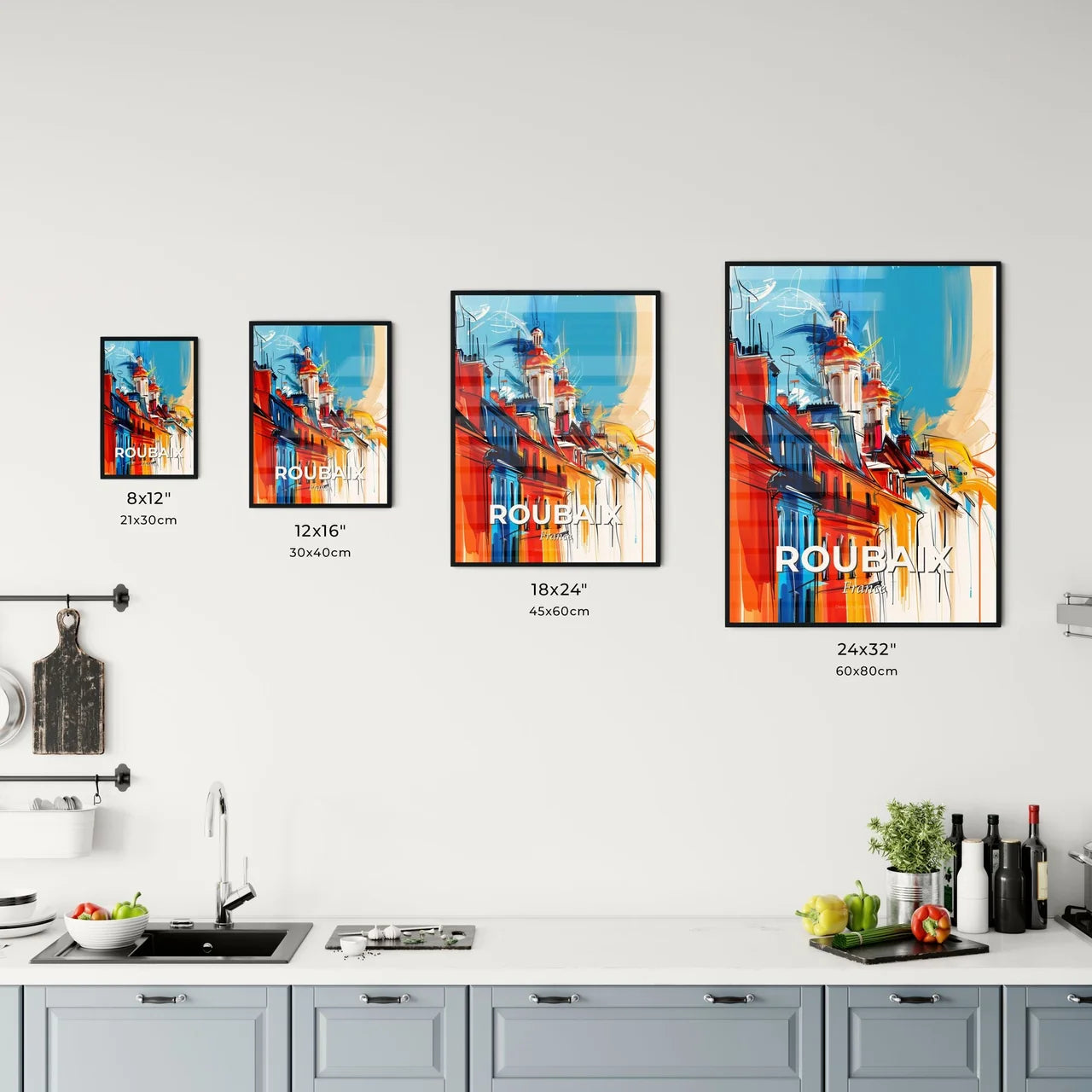 Vibrant Roubaix, France Kitchen Art