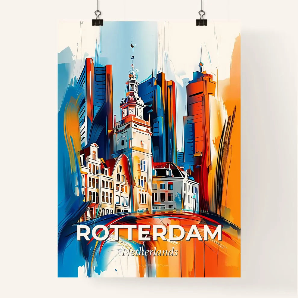 Vibrant Rotterdam, Netherlands Poster