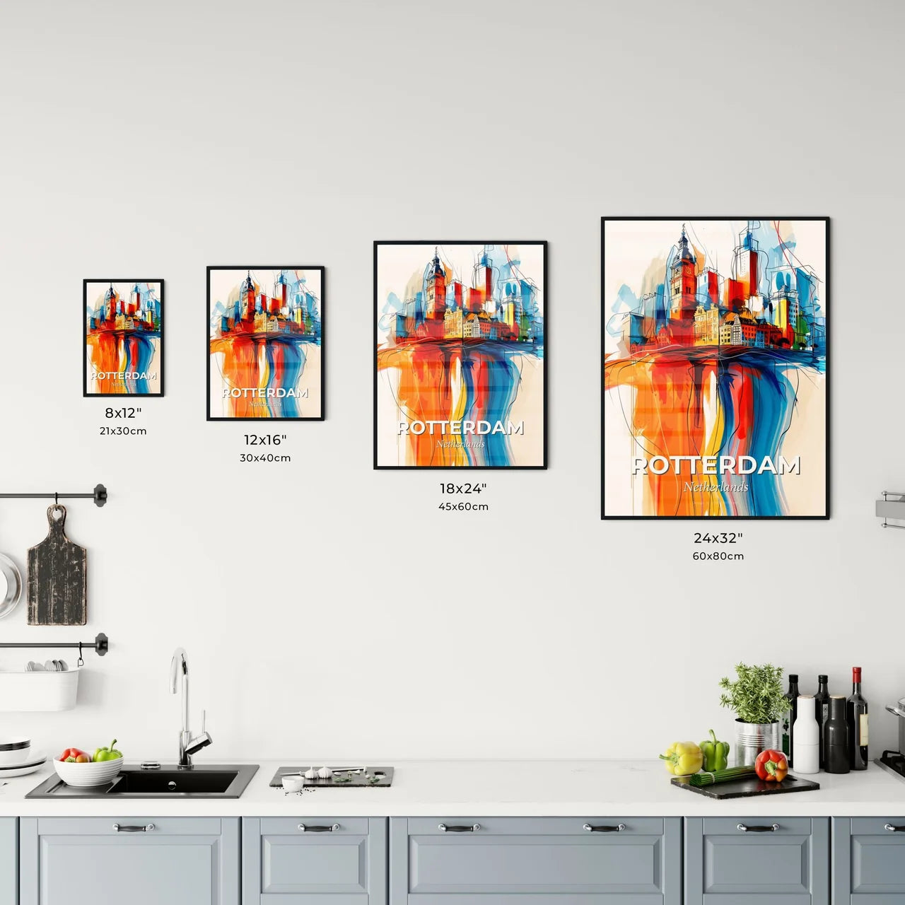 Vibrant Rotterdam, Netherlands Kitchen Art