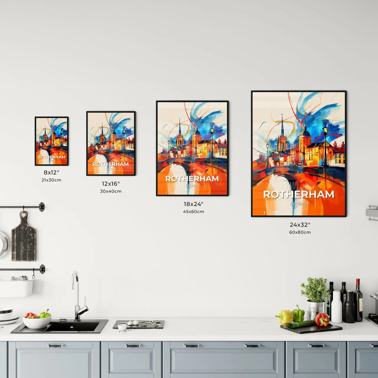 Vibrant Rotherham, England Kitchen Art