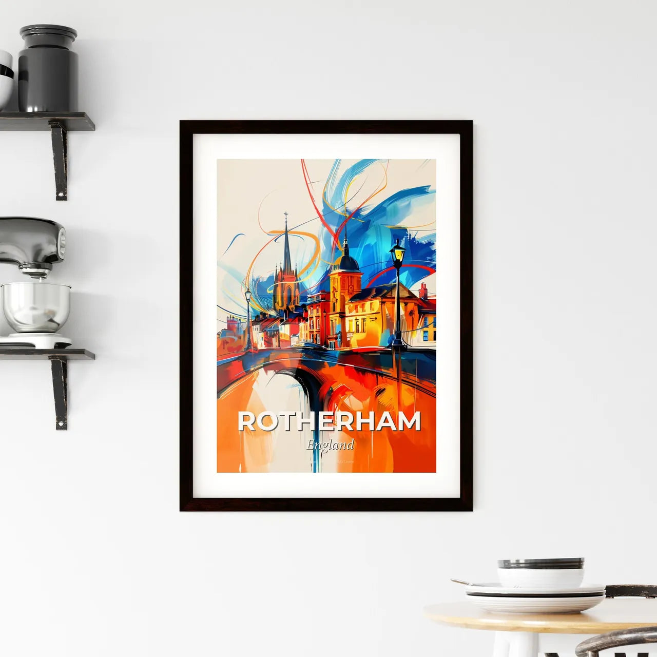 Vibrant Rotherham, England Framed Print