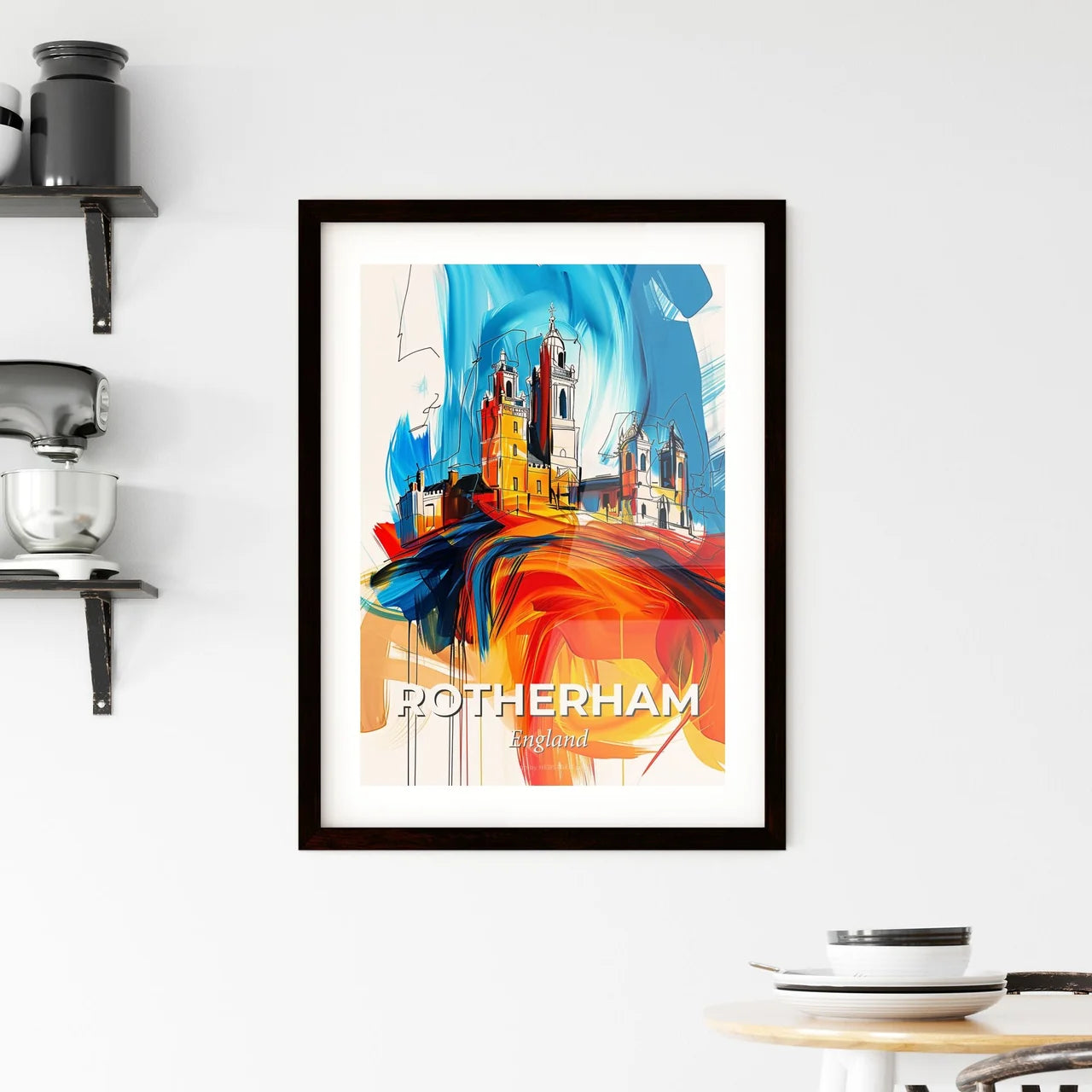 Vibrant Rotherham, England Framed Print
