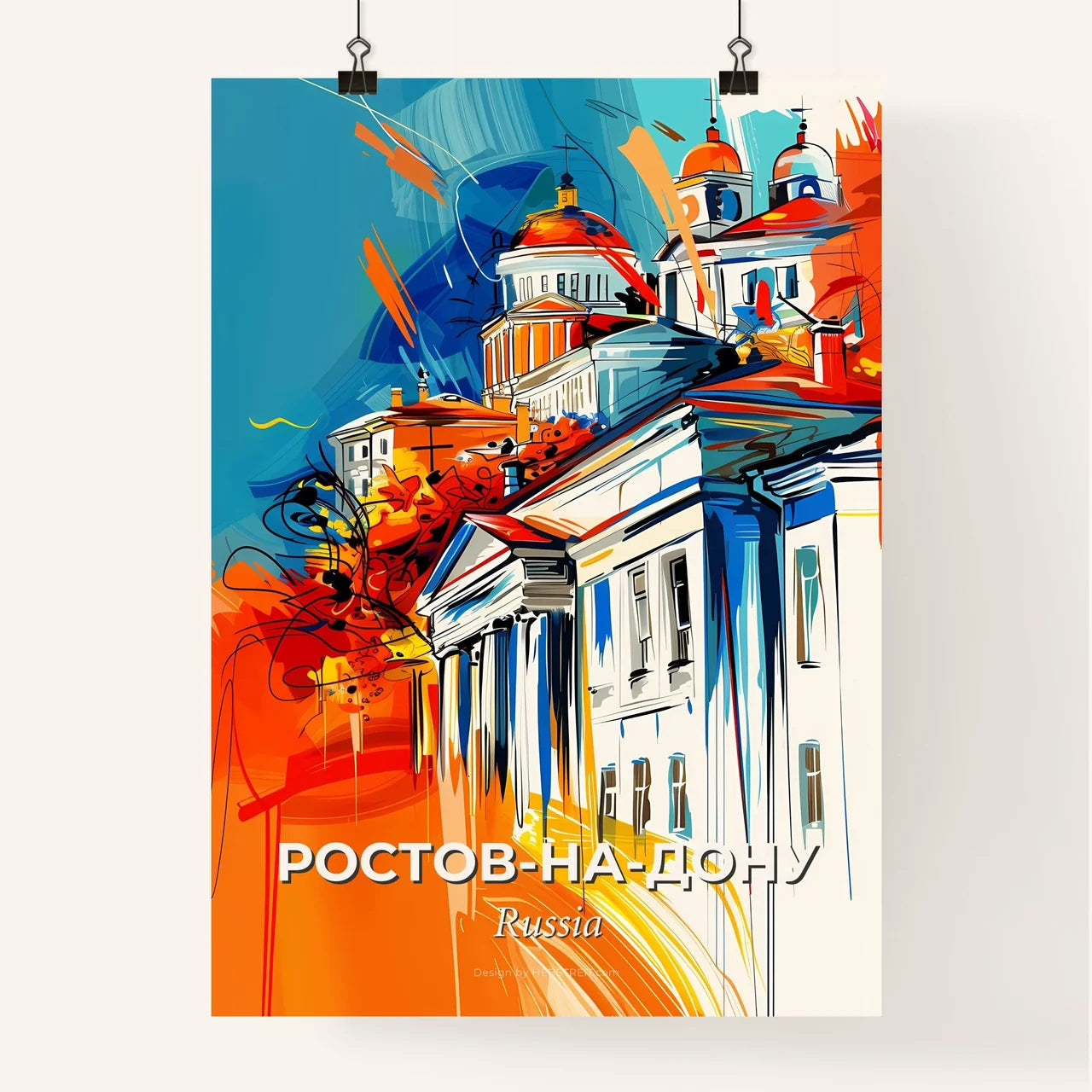 Vibrant Росто Poster