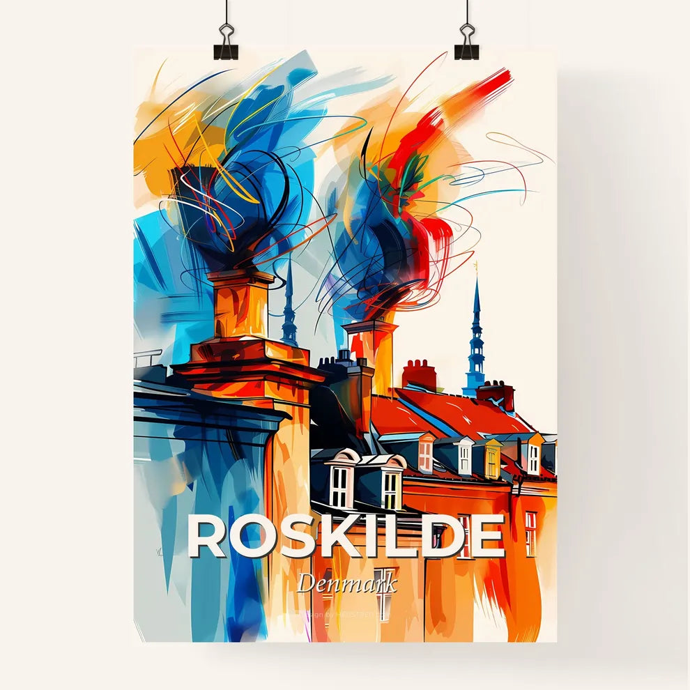 Vibrant Roskilde, Denmark Poster
