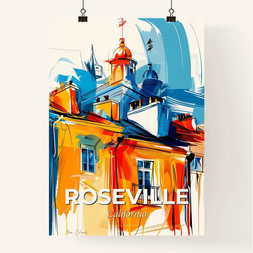 Vibrant Roseville, California Poster