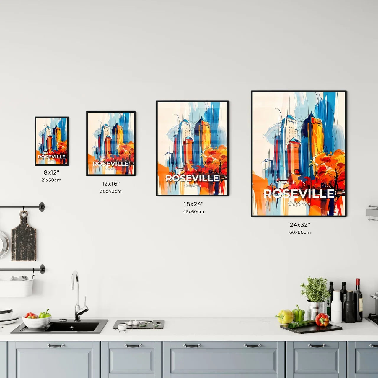 Vibrant Roseville, California Kitchen Art