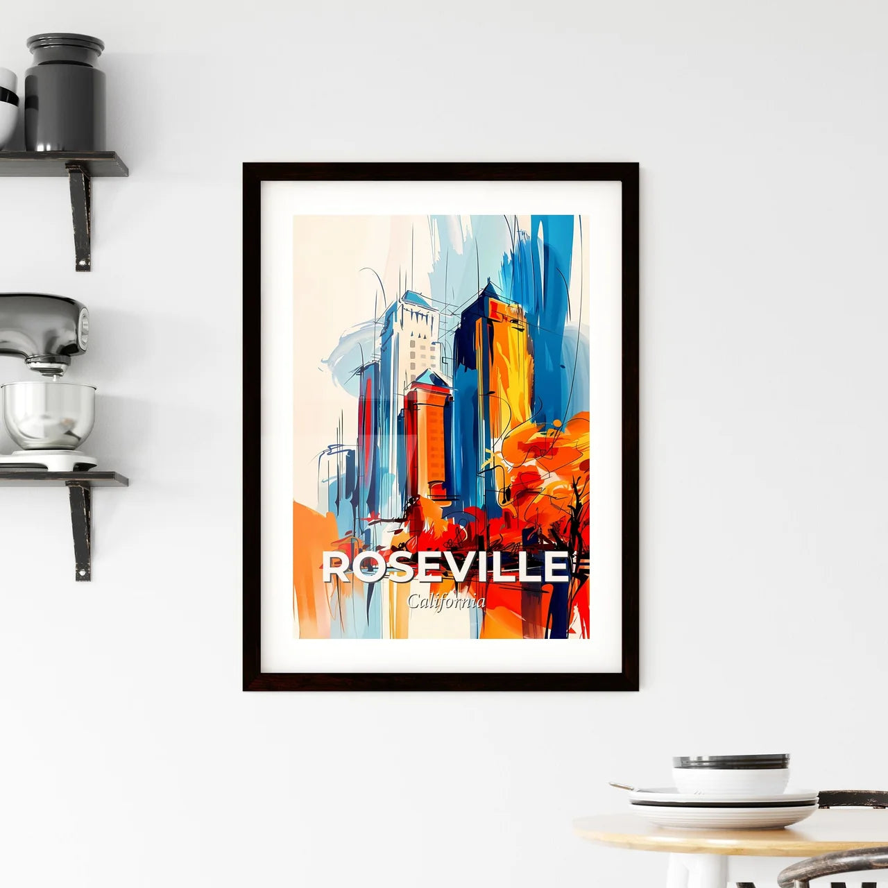 Vibrant Roseville, California Framed Print
