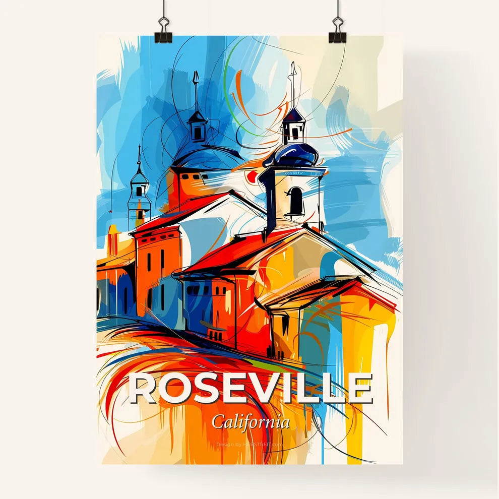Vibrant Roseville, California Poster