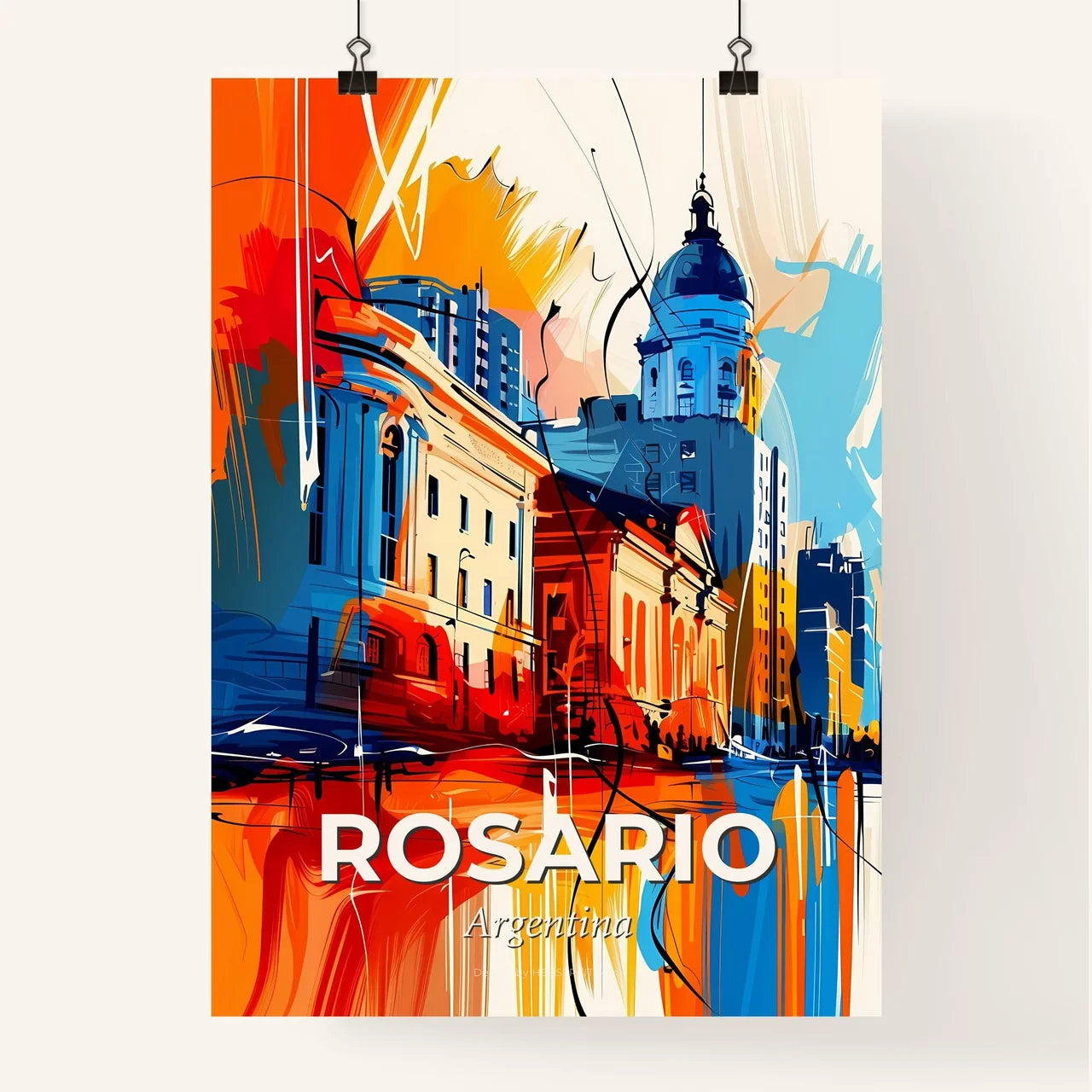 Vibrant Rosario, Argentina Poster