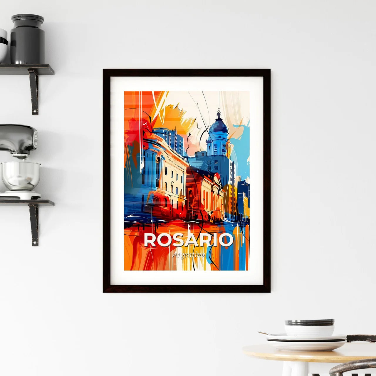 Vibrant Rosario, Argentina Framed Print