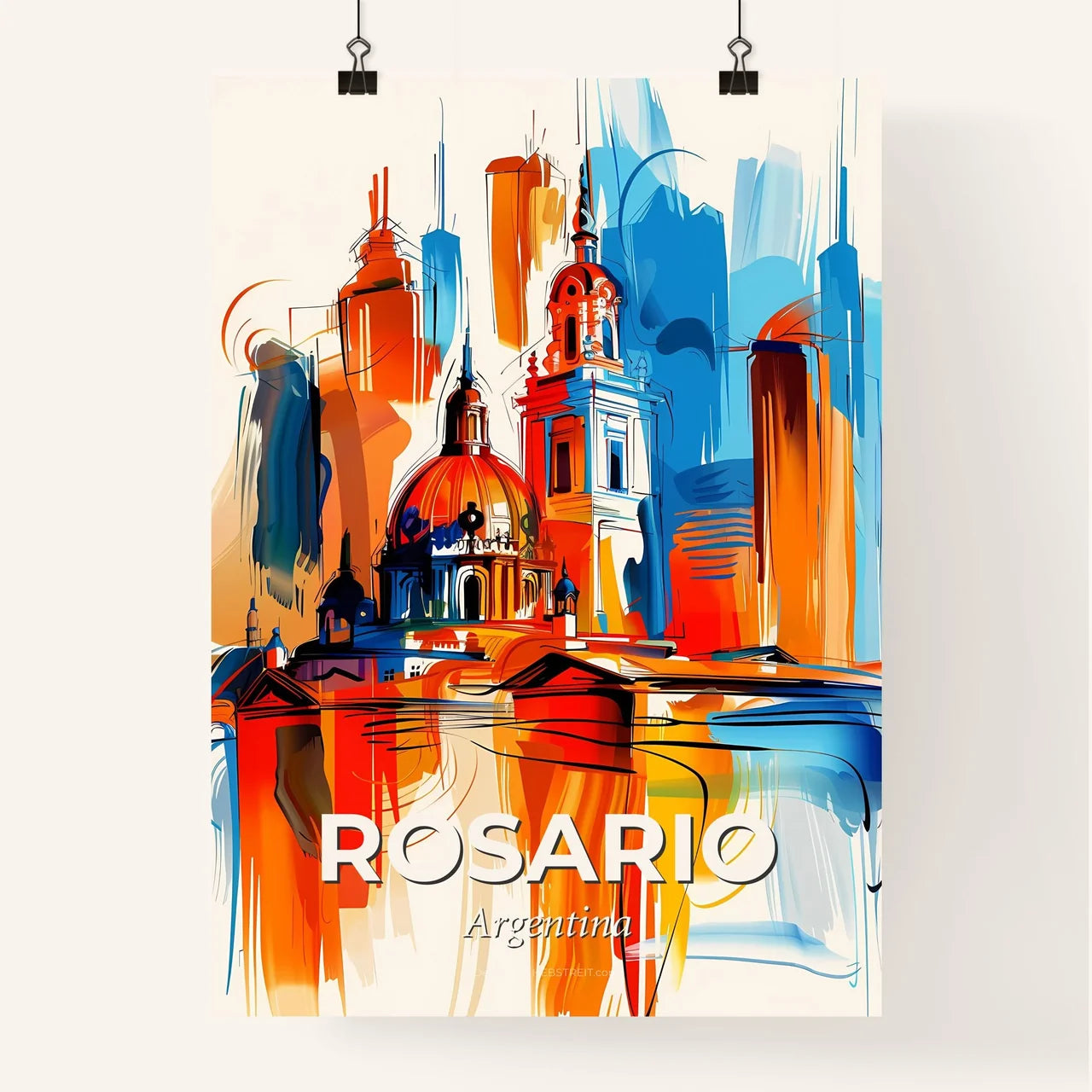Vibrant Rosario, Argentina Poster