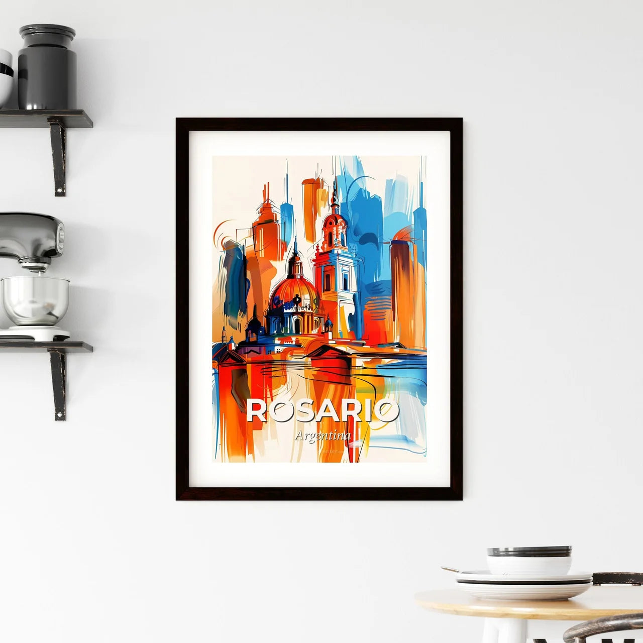 Vibrant Rosario, Argentina Framed Print
