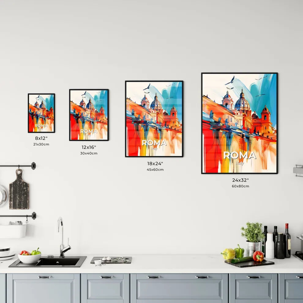 Vibrant Roma, Italy Kitchen Art