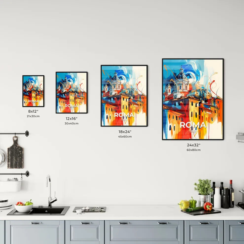 Vibrant Roma, Italy Kitchen Art