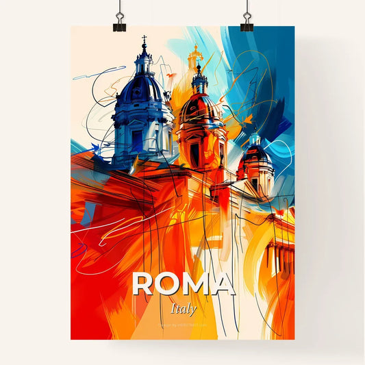 Vibrant Roma, Italy Poster