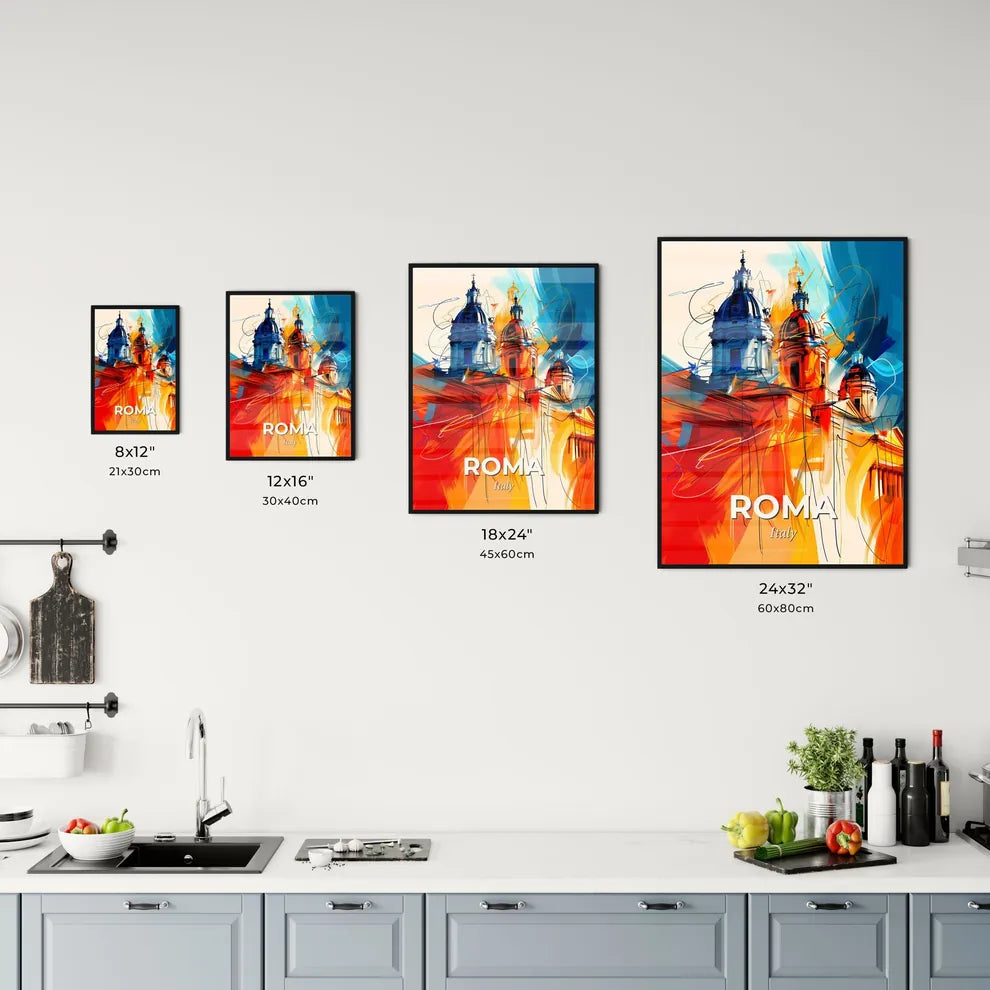 Vibrant Roma, Italy Kitchen Art