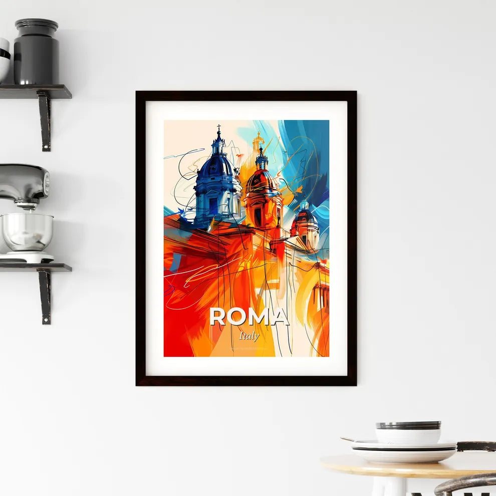 Vibrant Roma, Italy Framed Print