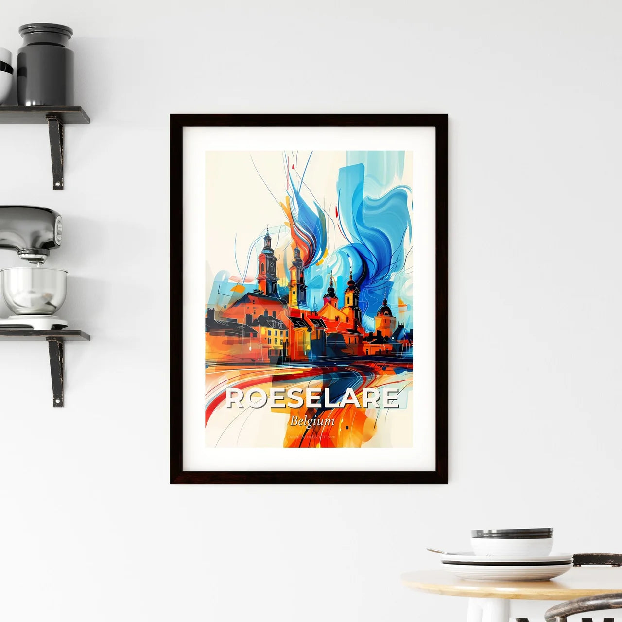 Vibrant Roeselare , Belgium Framed Print