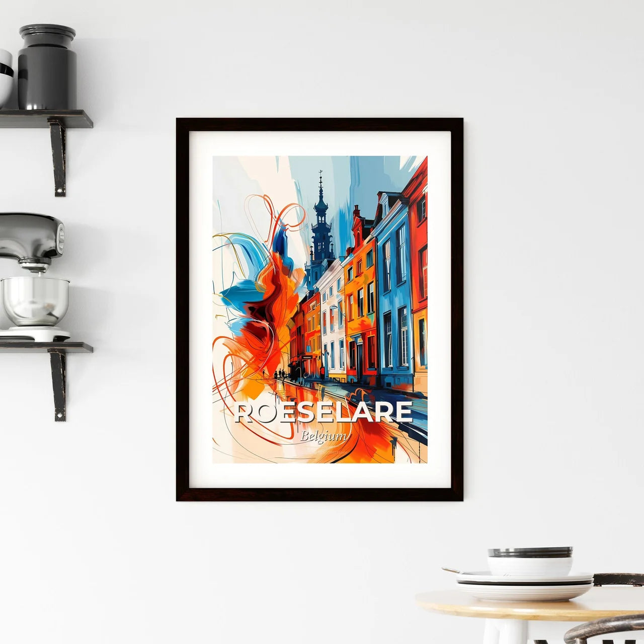 Vibrant Roeselare , Belgium Framed Print